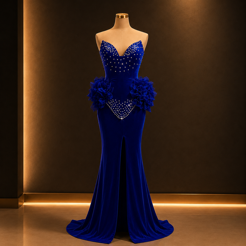 Evening gown runway